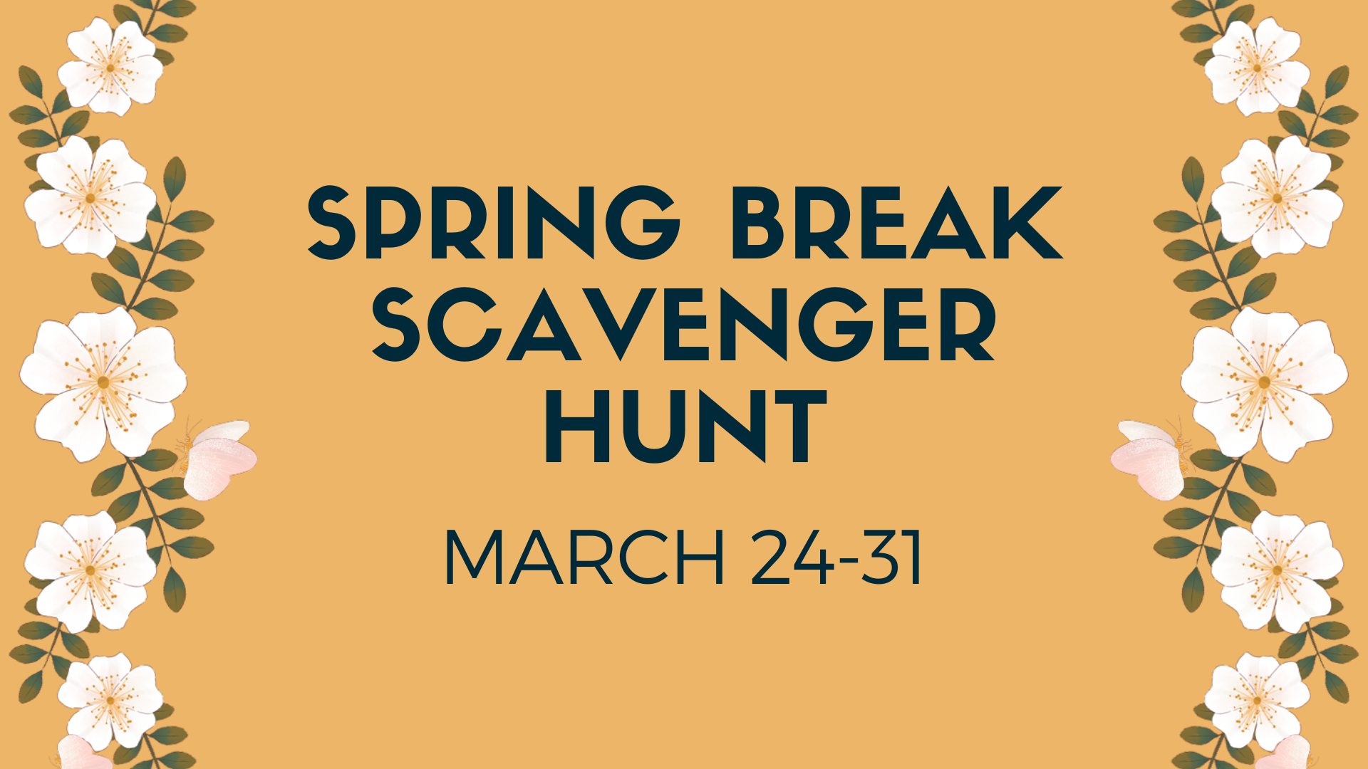 Spring Break Scavenger Hunt - Zip and a Mile